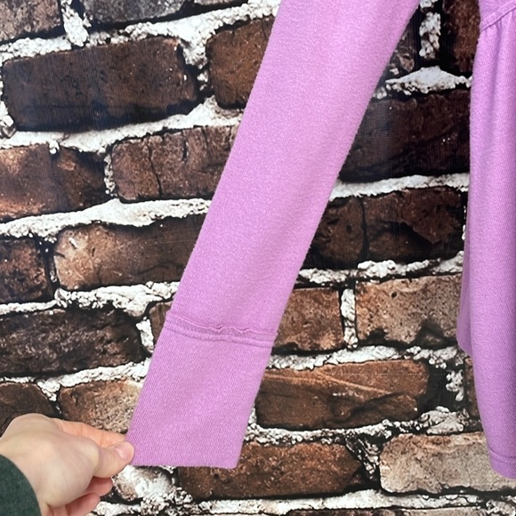 Free People Blouse Womens Small Purple Long Sleeve Oversize - Picture 10 of 16